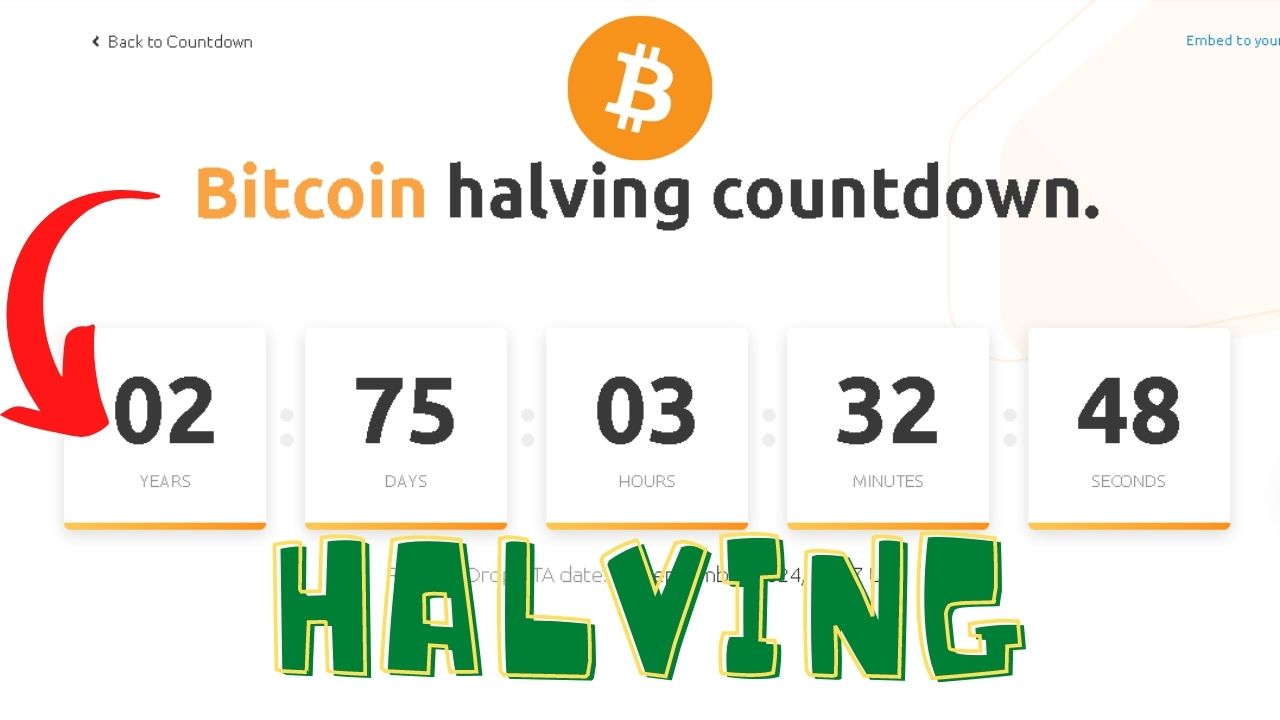 Bitcoin halving countdown btc bitcoin DZ4Team Website